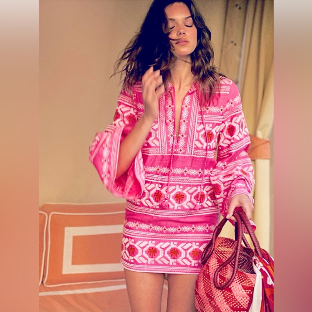 🌺🎉HP🎉🌺 NWOT Johanna Ortiz Apurimac Embroidered Mini Dress - Picture 5 of 16